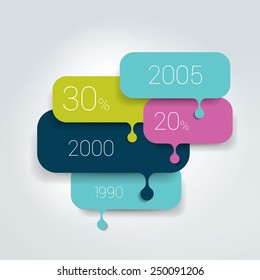 Speech Bubble Diagram, Scheme. Infographic Element.