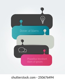 Speech bubble diagram, scheme. Infographic element.