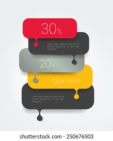 Speech bubble diagram, scheme. Infographic element.