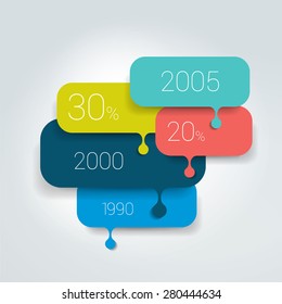 Speech Bubble Diagram, Scheme. Infographic Element.