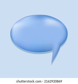 Speech bubble and dialog balloon in realistic style