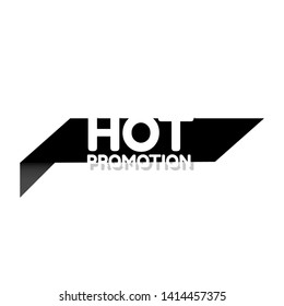 Speech bubble dialog with business term saying Hot promotion. can be used as label,sticker,banner.speaker or megaphone icon 