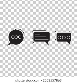 Speech bubble, dialog, chat, communication thin line icon. For marketing design of websites, apps, templates, vector Illustration.