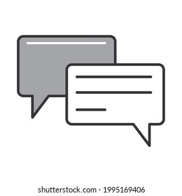 speech bubble dialogue isolated icon