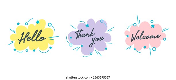 Speech bubble with different color