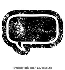 símbolo de icono de burbuja de voz con problemas