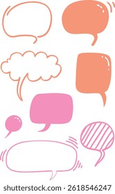 Speech Bubble Doodle cartoon illustration