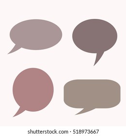  speech bubble. Dream cloud. Talk balloon. Quote box. Text  
information frame. Banner and badge. Set of vector illustration icons. speech balloon.  Thought bubbles.