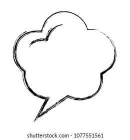 speech bubble with dream shaped icon
