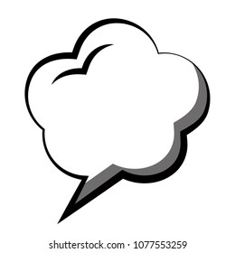speech bubble with dream shaped icon