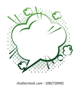 speech bubble with dream shaped icon