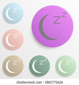 speech bubble of dreaming badge color set. Simple glyph, flat vector of web icons for ui and ux, website or mobile application