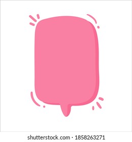 Burbuja de voz para introducir mensajes de conversación y pensamientos de personajes de dibujos animados