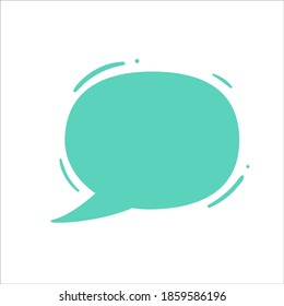 Speech Bubble for Entering Conversation Messages and Thoughts of Cartoon Characters