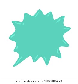 Speech Bubble for Entering Conversation Messages and Thoughts of Cartoon Characters