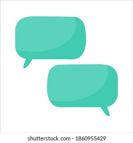 Speech Bubble for Entering Conversation Messages and Thoughts of Cartoon Characters