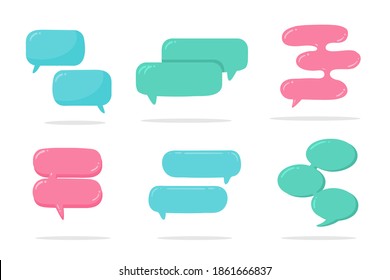 Speech Bubble for Entering Conversation Messages and Thoughts of Cartoon Characters