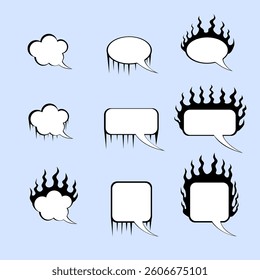 speech bubble for explaining something using text appropriate for advertisement banner 3