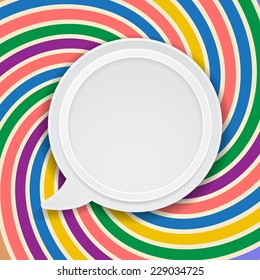 speech bubble festive abstract background