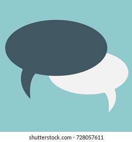 speech bubble flat icon