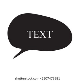 Speech bubble flat icon vector design