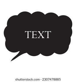 Speech bubble flat icon vector design