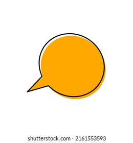 speech bubble frame, blog icon. Concept for blog design, chat, forum, social network, communication. 