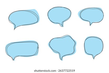 Speech bubble frame with blue color background  (20250604094709).eps