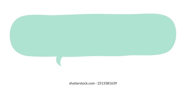 Speech bubble frame template isolated on white background.