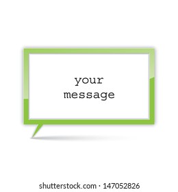 speech bubble frame. vector. eps10