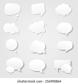 Speech Bubble With Gradient Mesh, Vector Illustration