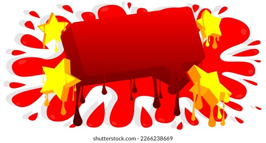 Speech Bubble Graffiti Background. Abstract modern dirty street art decoration performed in urban painting style.