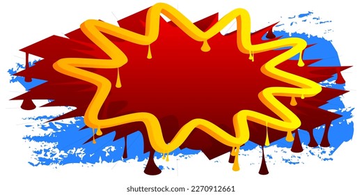 Speech Bubble Graffiti Background. Abstract modern dirty street art decoration performed in urban painting style.