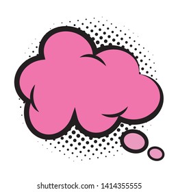 speech bubble halftone pop art elements vector illustration