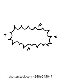 icono de dibujo manual de burbuja de voz, icono de mejor línea vector.