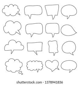 Speech Bubble hand drawn