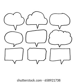 Speech Bubble hand drawn