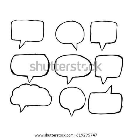 Speech Bubble hand drawn