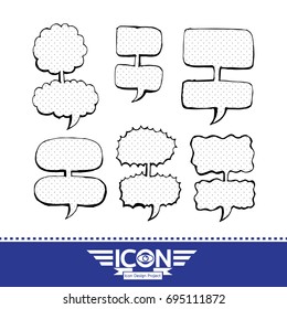 Speech Bubble hand drawn design