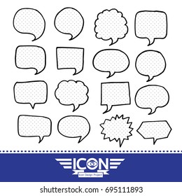 Speech Bubble hand drawn design
