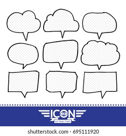 Speech Bubble hand drawn design