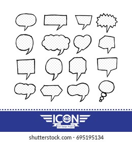 Speech Bubble hand drawn design