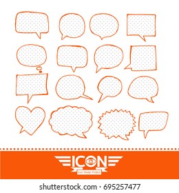 Speech Bubble hand drawn design