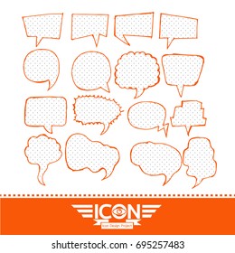 Speech Bubble hand drawn design