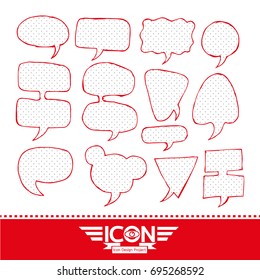 Speech Bubble hand drawn design