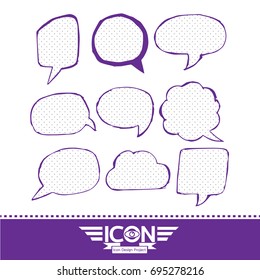 Speech Bubble hand drawn design