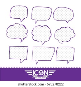 Speech Bubble hand drawn design