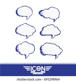 Speech Bubble hand drawn design