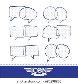 Speech Bubble hand drawn design