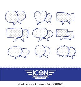 Speech Bubble hand drawn design